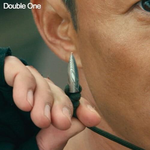 2018 New Bullet Pendant Necklace Wolf Warriors Movie Wu Jing Long Rope Chain Cool Jewelry Military Army for Men Gift