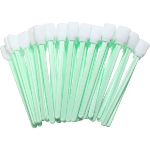PPYY NEW -50Pcs Sponge Head Cleaning Cleaner Swab Camera Lenses Inkjet Printer Swabs