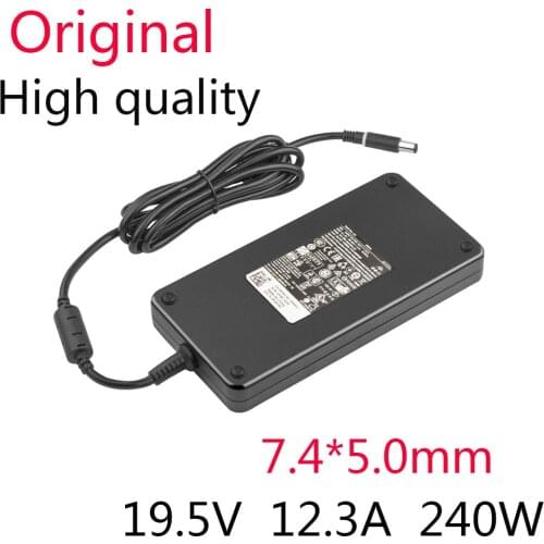 Original New AC Laptop Adapter For Dell Alienware M17X R1 R3 R4 15 R2 P42F 7.4*5.0mm 19.5V 12.3A 240W