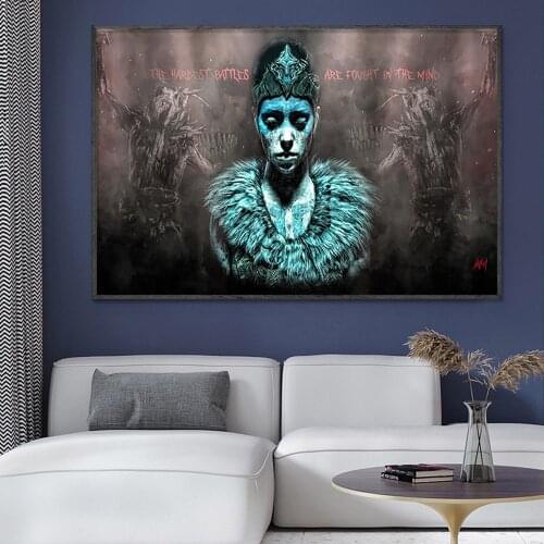 SP052 Silk Cloth Wall Poster Hellblade Senuas Sacrifice Game Art Home Decoration Gift
