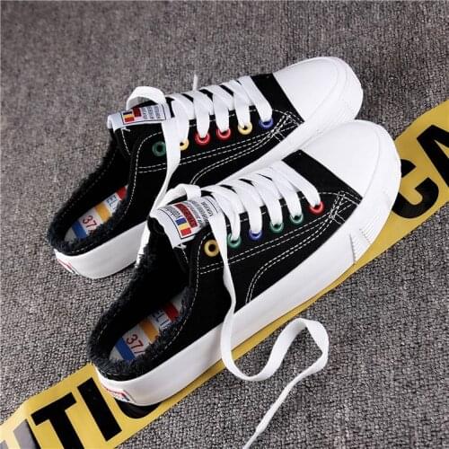 Semi-draft Womens Canvas Shoes Without Heel Flat 2018 New Summer Wild Lazy One Pedal