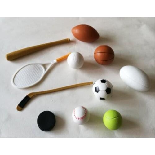 Pvc figure model sports ball 10pcs/set