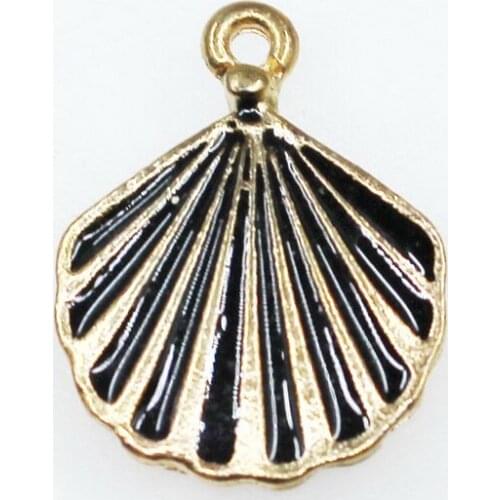 Clearance Sale 20pcs/lot Enamel Shell Dangle Charms Lobster Clasp Charms Diy Bracelets Bangles Jewelry Accessory