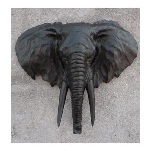 Sales Pure New arrival Home wall background wall decoration craft resin animal head wall