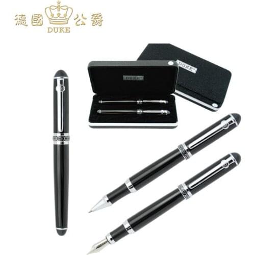 High Quality Duke D2 Rollerball Pen + Fountain Pen Luxury Medium 0.5mm Writing Business Gift Pens Office and School Stationary