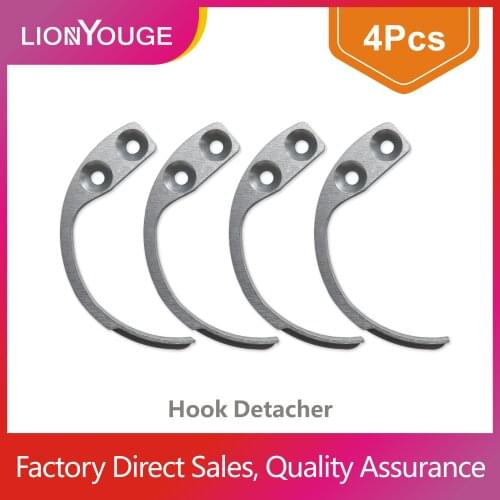 Free shipping EAS remover hook Detacher Hook Key Detacher Security Tag Remover Used For EAS Hard Tag 4pcs/lot