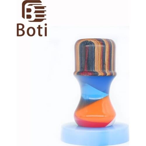 Boti Brush-Rainbow Glaze Wood-Resin Material Handmade Daily Requirement Mens Shaving Brush Handle Accept Personal Customization