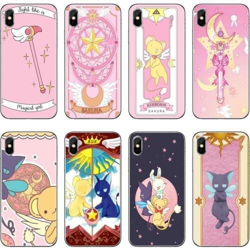 Silicone Case For iPhone 12 11 Pro Max XS Max XR X 8 7 Plus 6 6S Plus 5 5S SE 2020 Soft Cover Sakura Card Captor Case Coque