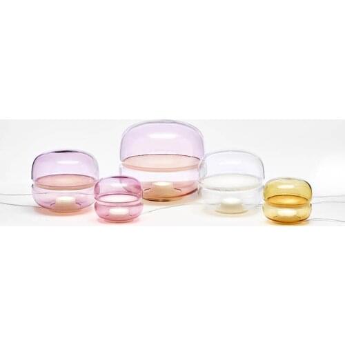 Modern simple personality glass table lamp creative bedroom bedside living room decorative lamp