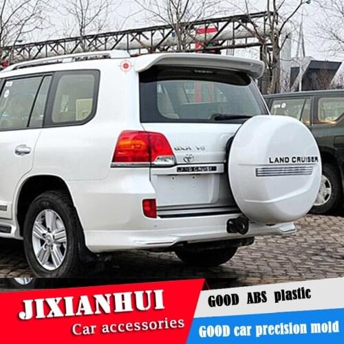 For Land Cruiser 150 Spoiler 2008-2016 Toyota Land Cruiser FJ200 Spoiler ABS plastic Material Car Rear Wing Color Rear Spoiler