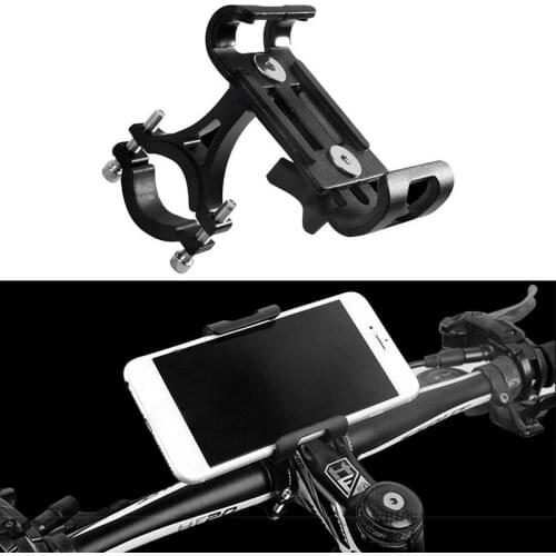 Aluminum Alloy Bicycle Phone Mount Bike Phone Holder Adjustable Bicycle Holder Non-slip MTB Phone Mount Stand Cycling Accessorie