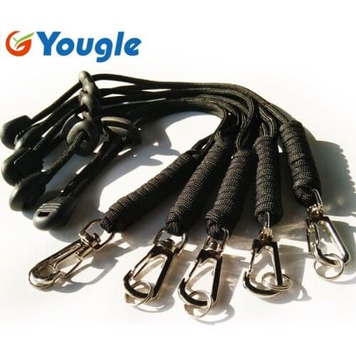YOUGLE 5 Pcs/Lot Water Bottle paracord Parachute Cord Lanyard Rope Handmade Key Flashlight Keyring key chains buckles