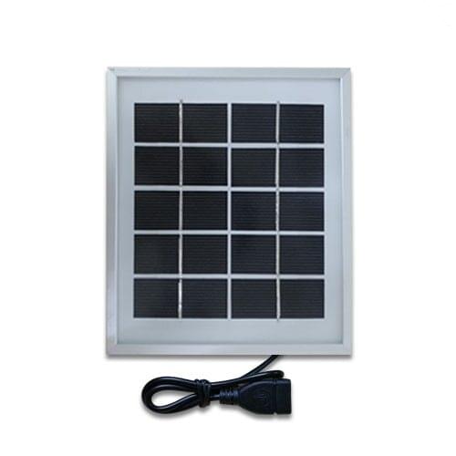 1Pcs 5V 2W 155mm*135mm Glass Laminated Polycrystalline Silicon Solar Cell, Solar Panel With Frame and Female USB Wire
