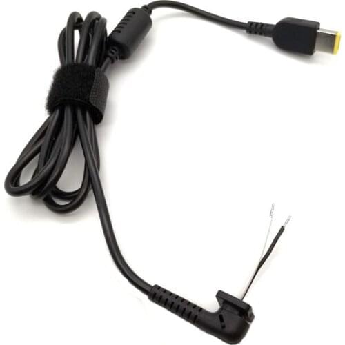 10pcs DC Power Jack Plug USB Pin Square Power Supply Connector Cable for Lenovo New 20V Laptop Charger DC Cord Cable 1.5m