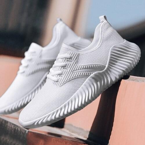 2021 new mens casual shoes summer sneakers breathable fashion white large size 46 light mesh fly woven black sneakers