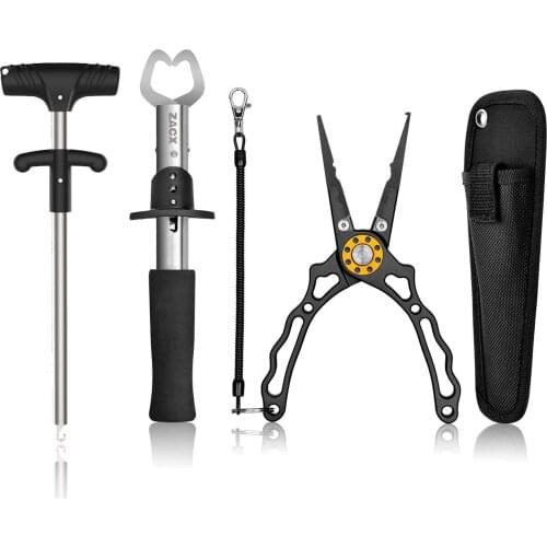 3 in1 Pro Fishing Tool Set Includs Fishing Pliers, Fish Gripper&Fish Hook Remover Decoupling Device