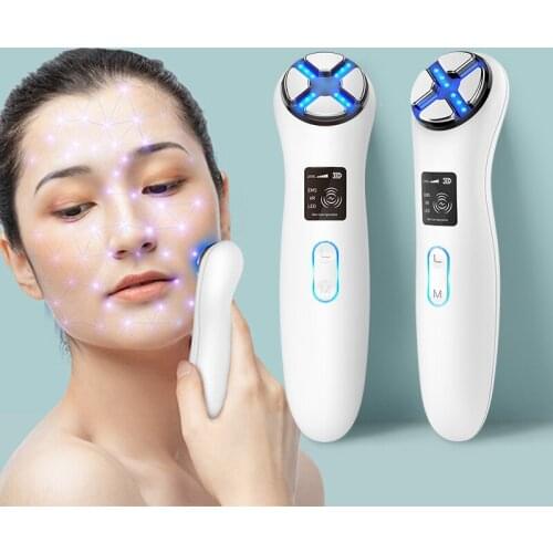 3in1 RF&EMS Face Massager Skin Rejuvenation Radio Mesotherapy LED Facial Lifting Beauty Tighten Wrinkle Removal Skin Care Face