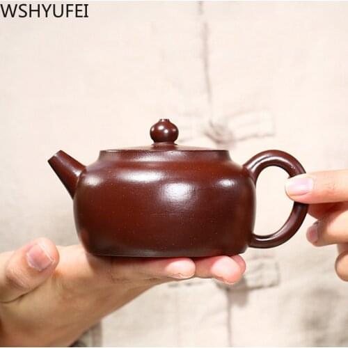 Authentic Yixing Tea Pot Purple Clay Teapots Handmade Kettle Chinese Tea Ceremony Customized Gifts Tie Guanyin Puer 230ml