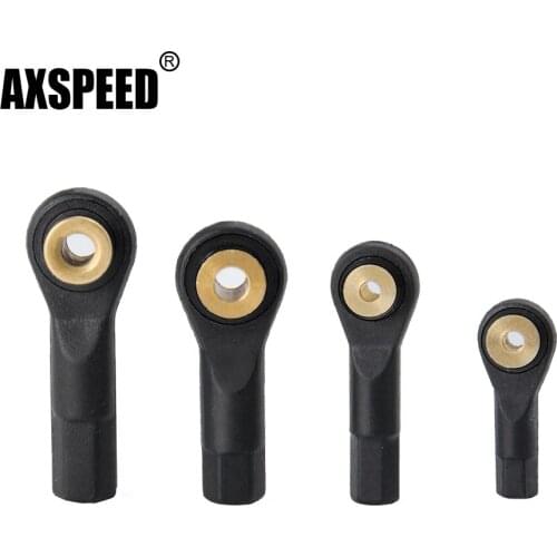 AXSPEED 10Pcs M2/M3 Plastic Ball End Head Joint Coupling +Gasket for Axial SCX10 TRAXXAS TRX-4 1/10 RC Crawler Car Accessories