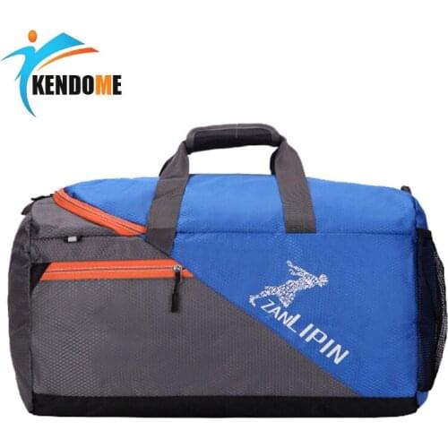 Large Capacity Training Gym Bag Outdoor Waterproof Nylon Sports Luggage Duffels Bag Multifunction Shoulder Handbag for Men Women