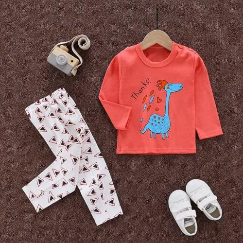 Infant Baby Boy Cotton Underwear Suit Baby Girl Autumn Clothes Toddler Pajamas Autumn Long Sleeve Suit Christmas Clothes