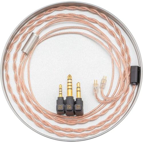 MOONDROP PCC Cable Professional Interchangeable Coaxial OCC Copper wire 2.5mm 3.5mm 4.4mm KXXS Blessing2 S8 A8