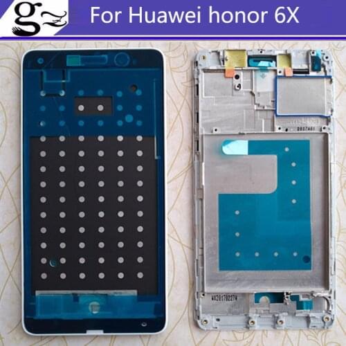 For HUAWEI HONOR 6X 6 X Housing Front Middle Frame Bezel/ Case Middle Plate Cover For HUAWEI HONOR 6X 6 X With With 3M Adhesive
