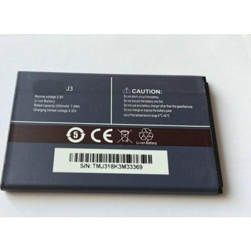 New Battery 2000mAh High Capacity for CUBOT J3 for CUBOT J3 Pro Mobile Phone