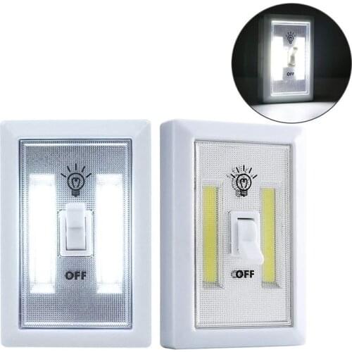 New COB Magnetic Night Light LED Switch Wireless Lamp Battery Powered Bedside Decoration Lamps for Cabinet Garage Closet Camping