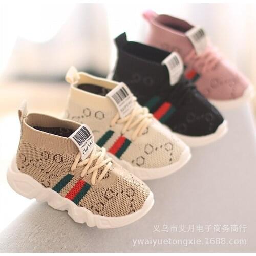 Kid Baby First Walkers Shoes 2021 Spring Infant Toddler Shoes Girls Boy Casual Mesh Shoes Soft Bottom Comfortable Non-slip Shoes