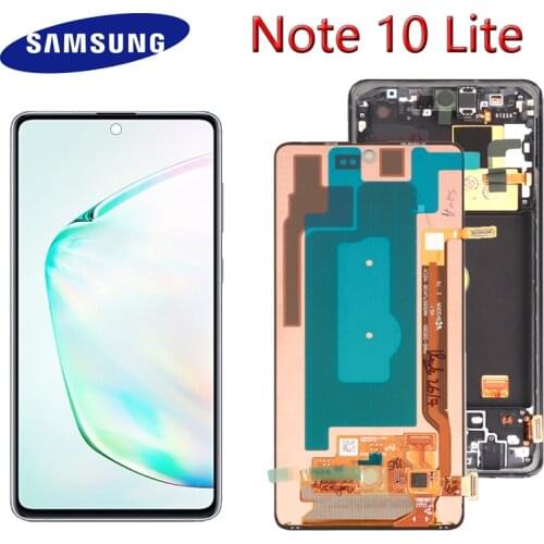 Original Super AMOLED Display for Samsung Galaxy Note 10 Lite N770F LCD Touch Screen Digitizer Assembly Repair Parts