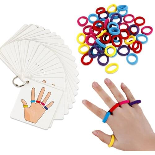 Finger Ring Family Board Game Educational Matching Toys Hand-Brain Training Sensory Toys Interactive Party Games For Children