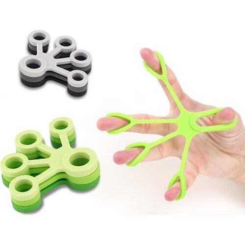 Silicone Finger Pull Trainer Hand Resistance With Finger Puller Silicone Finger Force Exerciser Injury Rehabilitation Equipment