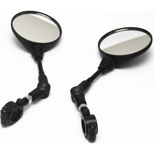1pair Replacement Parts Universal Side Handlebar Bar Motorcycle Rearview Mirror Easy Install ATV Scooter Accessories Folding