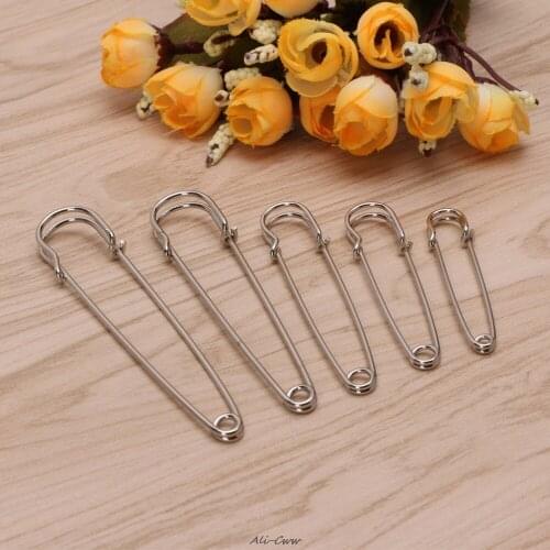 5Pcs Heavy Duty Safety Pins Stainless Steel For Kilts Blankets Skirts Crafts M08 dropshipping