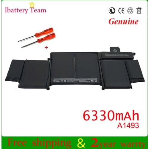 Wholesale A1493 battery for Apple macbook pro 13'' inch retina A1502 2013 2014 year ME866 ME864 ME865 11.34V 71.8Wh