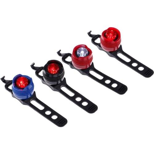 Aluminum LED Bicycle Light Front Rear Tail Helmet Red White Flash Lights Safety Lamp Cycling Safety Caution Light Waterproof