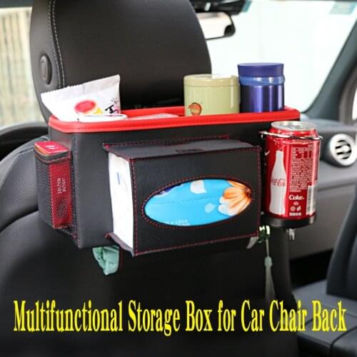 Car seat back storage Organizer bag Universal PU Leather Multifunction seat back storage box
