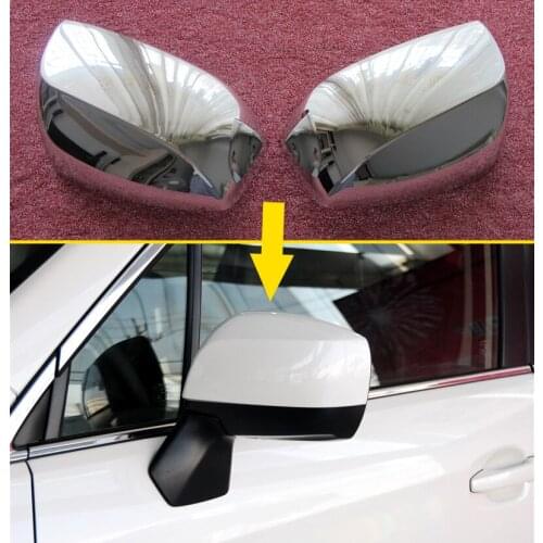 Fit For Subaru Forester SJ Accessories 2014 2015 2016 2017 2018 Car Chrome Rear View Mirror Protect Cover Trims Exterior Molding