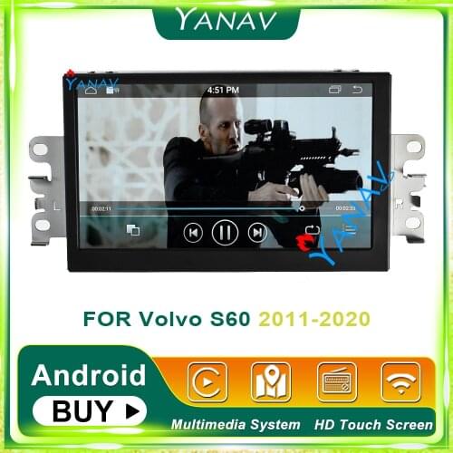 PX6 car radio video Android stereo receiver for-Volvo S60 2011-2020 HD touch screen car audio multimedia GPS navigation player