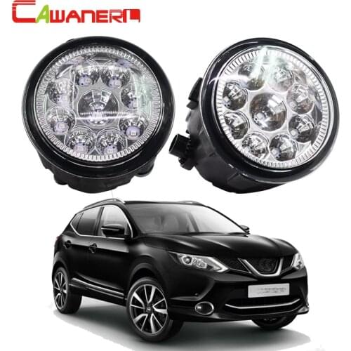 Cawanerl 2 Pieces Car LED Light Fog Light DRL Daytime Running Light For Nissan Qashqai (J11, J11_) Closed Off-Road Vehicle 2013