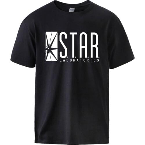 Star Labs Print Mens Tee Summer Casual Cotton T shirts 2021 Man Brand Funky S.T.A.R Tshirt Homme Casual Vintage Tops Tees