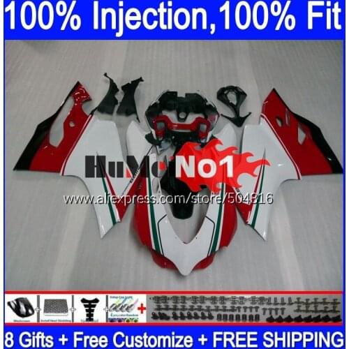 Injection For DUCATI Panigale 899 1199 S 1199R 120MC.12 white red hot 899S 12 13 14 15 16 1199S 2012 2013 2014 2015 2016 Fairing