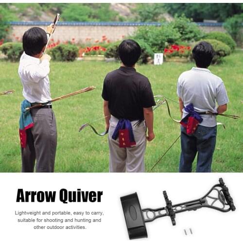 1pc Lightweight 6 Spot Quick Release Adjustable Archery Arrow Quiver Arrow Box Bag For Outdoor Hunting Shooting Target Tools