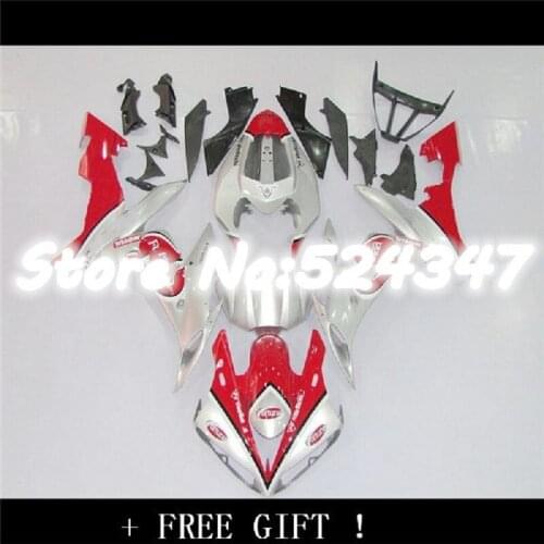 Injection motorcycle fairing kits fit for YAMAHA 2004 2005 2006 YZFR1 04 05 06 YZF R1 red white black plastic fairings kit
