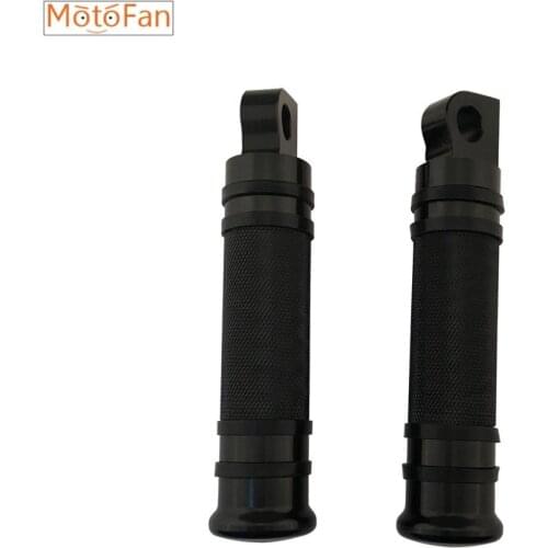 One Pair Billet CNC Aluminum Motorcycle Driver Passenger Foot Pegs Footrest Pedal For Harley Style Male Mount