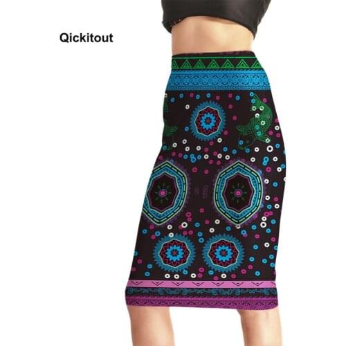 Qickitout Pencil Skirts With Flowers