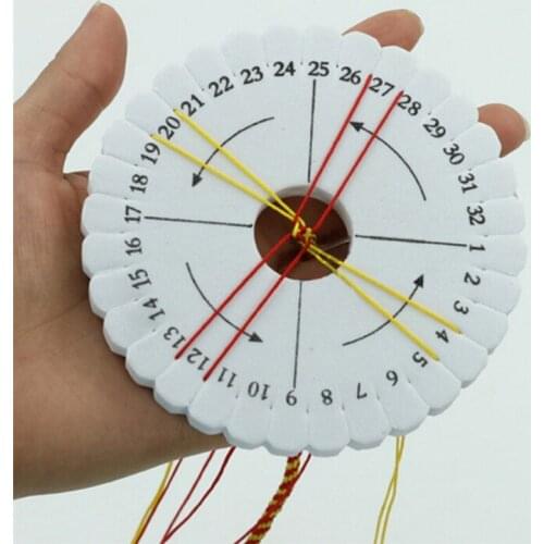 DIY Round Square Beading Cord Disc Disk Braiding Plate DIY Weaving Loom Braided for Home Garden Sewing Handmade Tool YH-460218