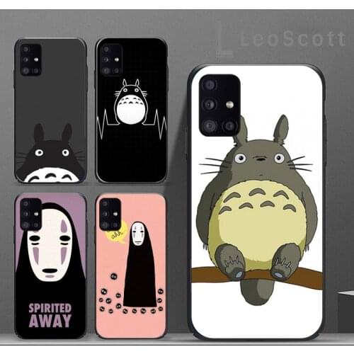 Spirited Away Toroto Faceless man Phone Case For Samsung A32 A51 A52 A71 A50 A12 A21S S10 S20 S21 Plus Fe Ultra