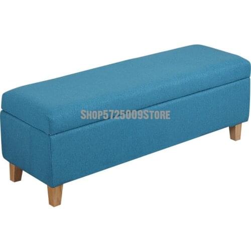 Simple Bed End Stool Foot Clothing Store Long Storage Stool Rectangular Detachable Washable Sofa Stool Shoe Changing Stool